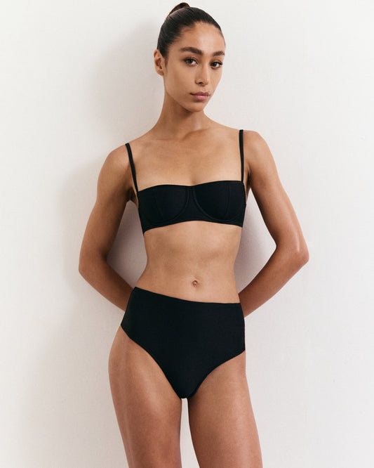 Retro Balconette + High Waisted - Bikini Set