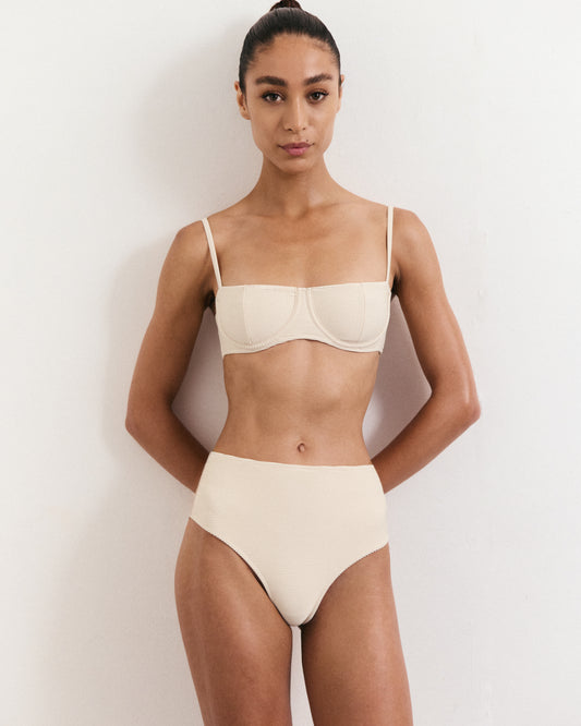 Retro Balconette + High Waisted - Bikini Set